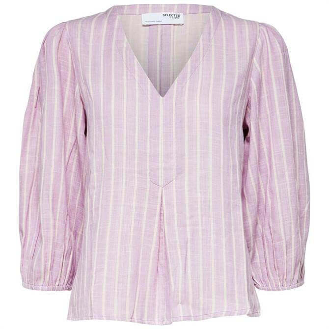 Selected Femme Helina Stripped Blouse